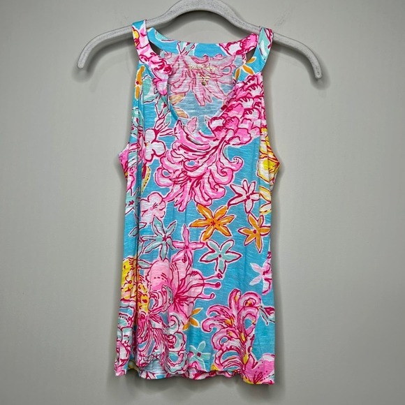 Lilly Pulitzer Arya Tank Breakwater Blue Lolita Size XS - Picture 1 of 4